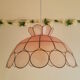 Vintage mother-of-pearl and brass pendant lamp