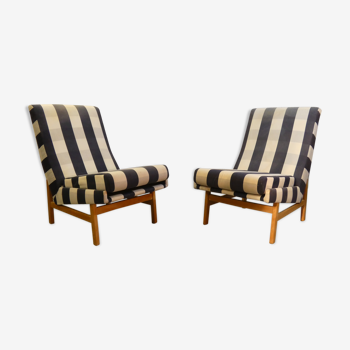 Pair of ARP 641 LOW CHAIRS by Steiner 1960
