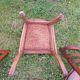 5 wooden bistro chairs