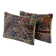 Set of 2 vintage kilim cushion covers 33x51 cm