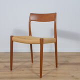 Mid-century dining chairs model 77 by Niels Otto Møller for J.L. Møllers, 1960s, Set of 4