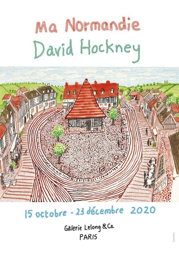 Affiche David Hockney Ma Normandie