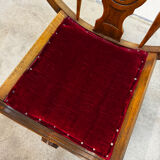 Dagobert armchair with red upholstery