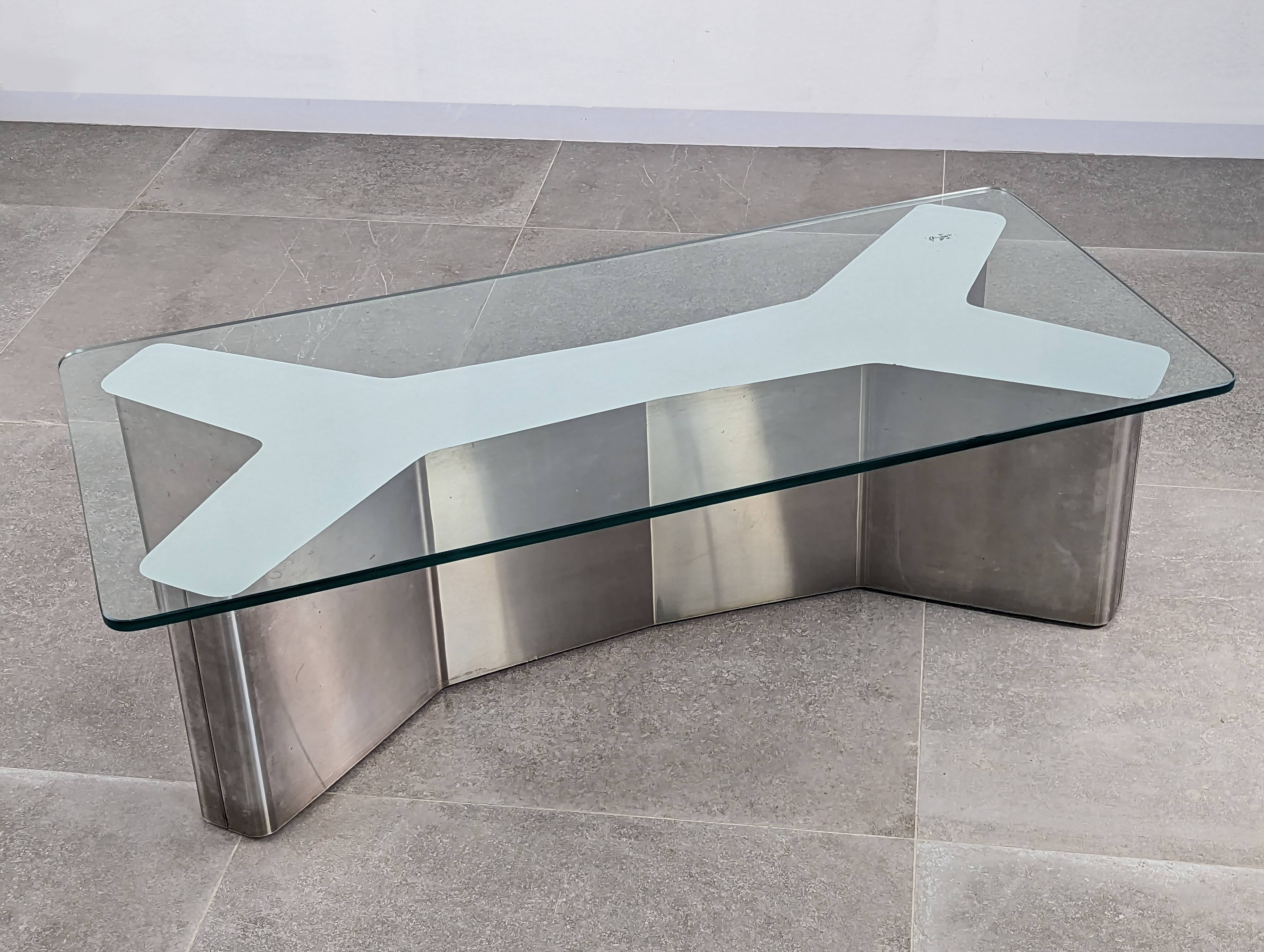 Ypsilon stainless steel table 1970s