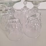 Vintage stemmed aperitif glasses