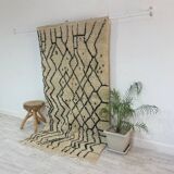 Handmade Moroccan Berber carpet 224 x 127 CM