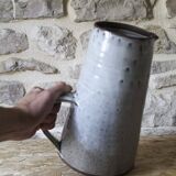 Large Roger Jacques stoneware pitcher