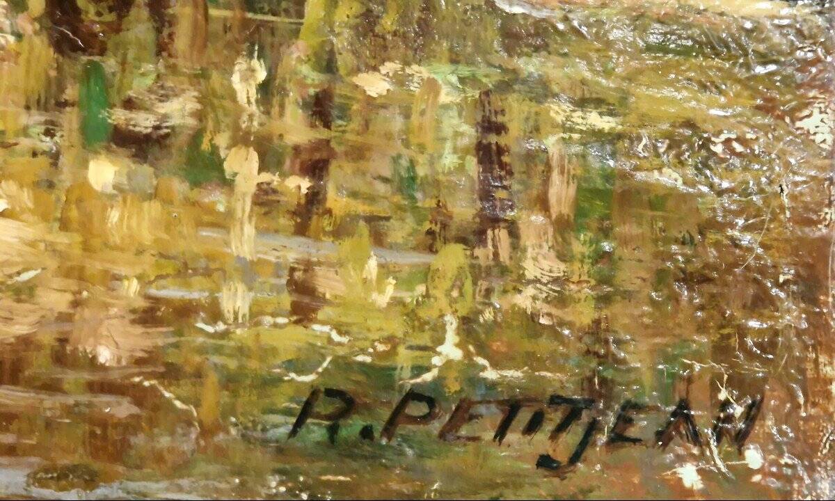 mountain valley painting