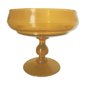 Vintage amber glass cup