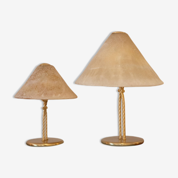 Pair of Mushroom Lamps La Murrina Murano 1960/1970