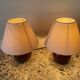 Lot de 2 lampes boule bois