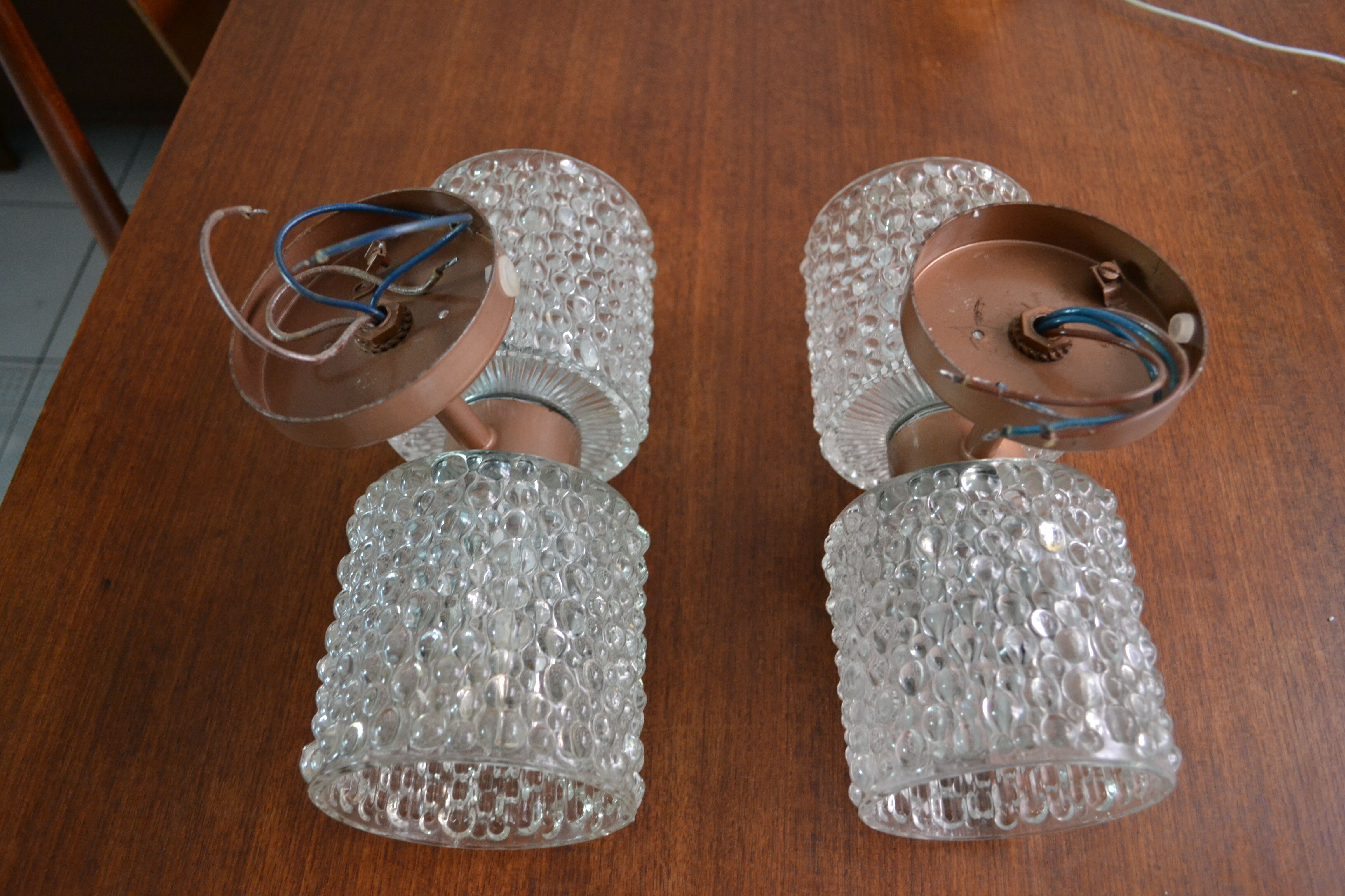 J.W Bosman's 60s Raak Pair of wall light