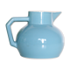 Blue water pitcher, plain, 1960s
