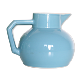 Blue water pitcher, plain, 1960s