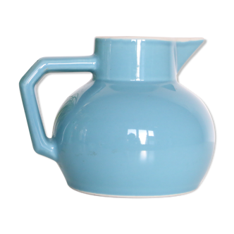 Blue water pitcher, plain, 1960s