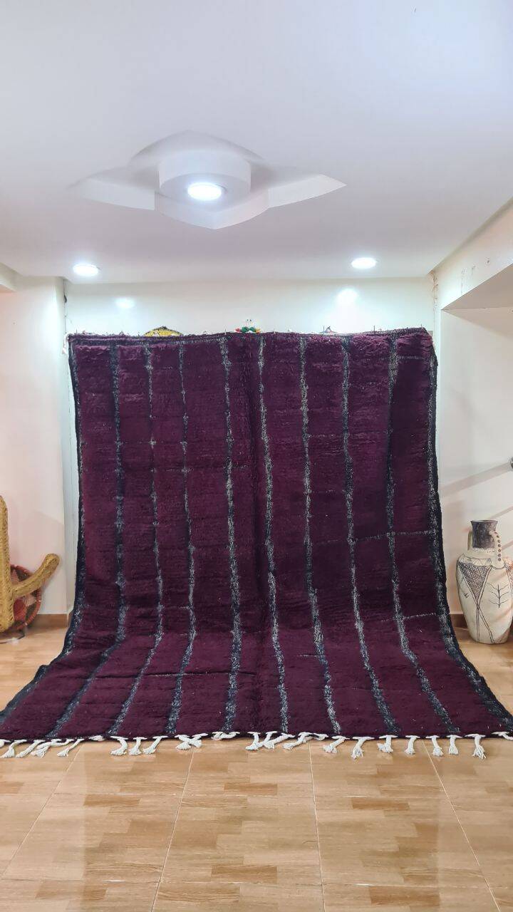 Purple Beni Ouarain rug 200*300 cm