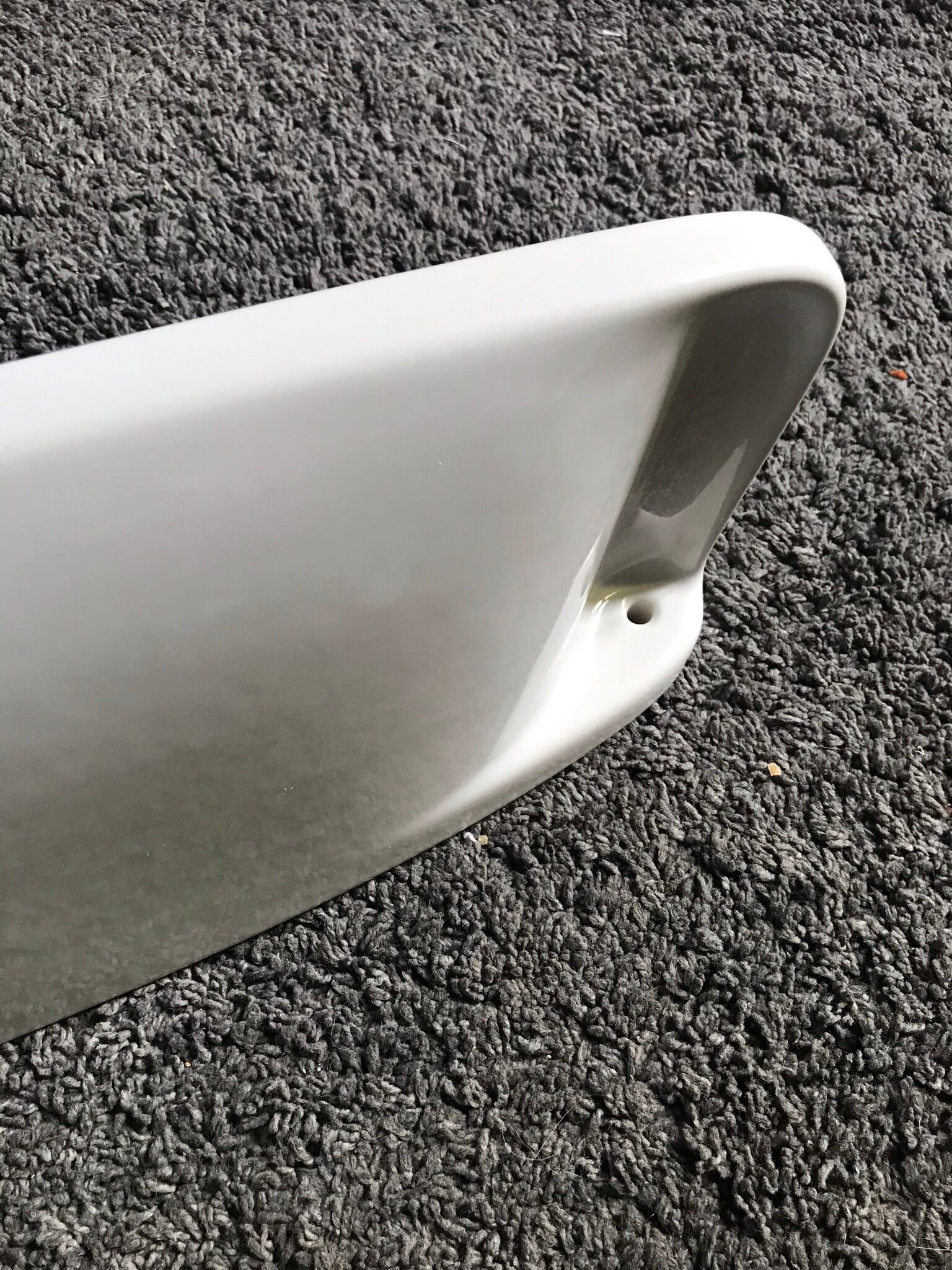 Etagère murale en céramique porcelaine blanche vintage années 50