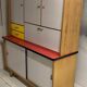 Buffet de cuisine vintage pieds compas