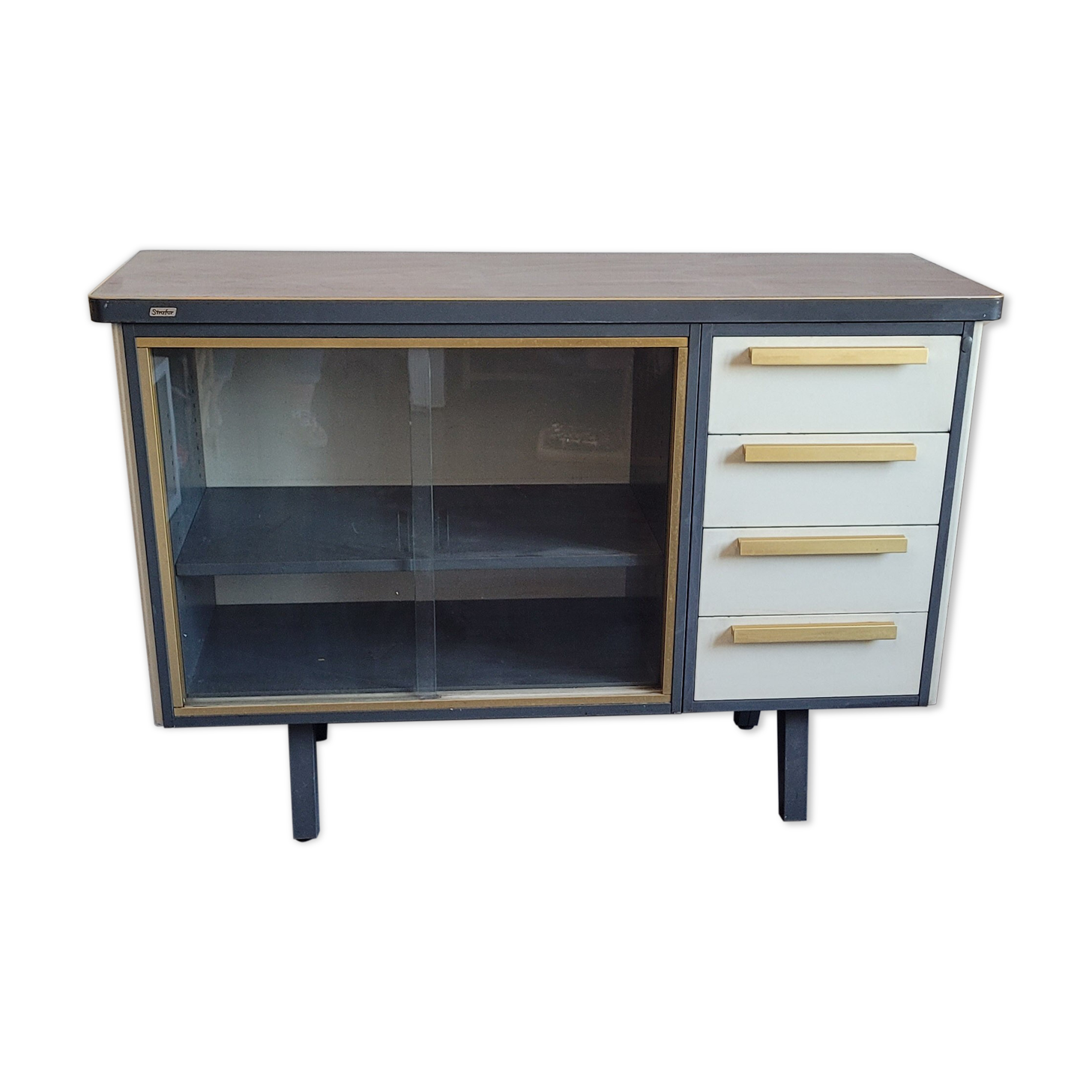 Steel sideboard in a Strafor row around 1960