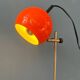 Mid-century orange eyeball space age desk lamp