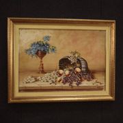 Peinture signée nature morte du 20e siècle