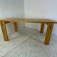 Scandinavian modernist brutalist pine rectangular dining table, 1960s