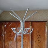 vintage chrome parrot coat rack