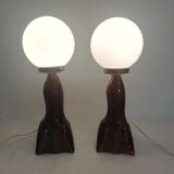 Ceramic seal lamps with white opal crystal balloon