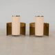 Lights Light de Bruno Herbst  une paire  par AB Suède 1970