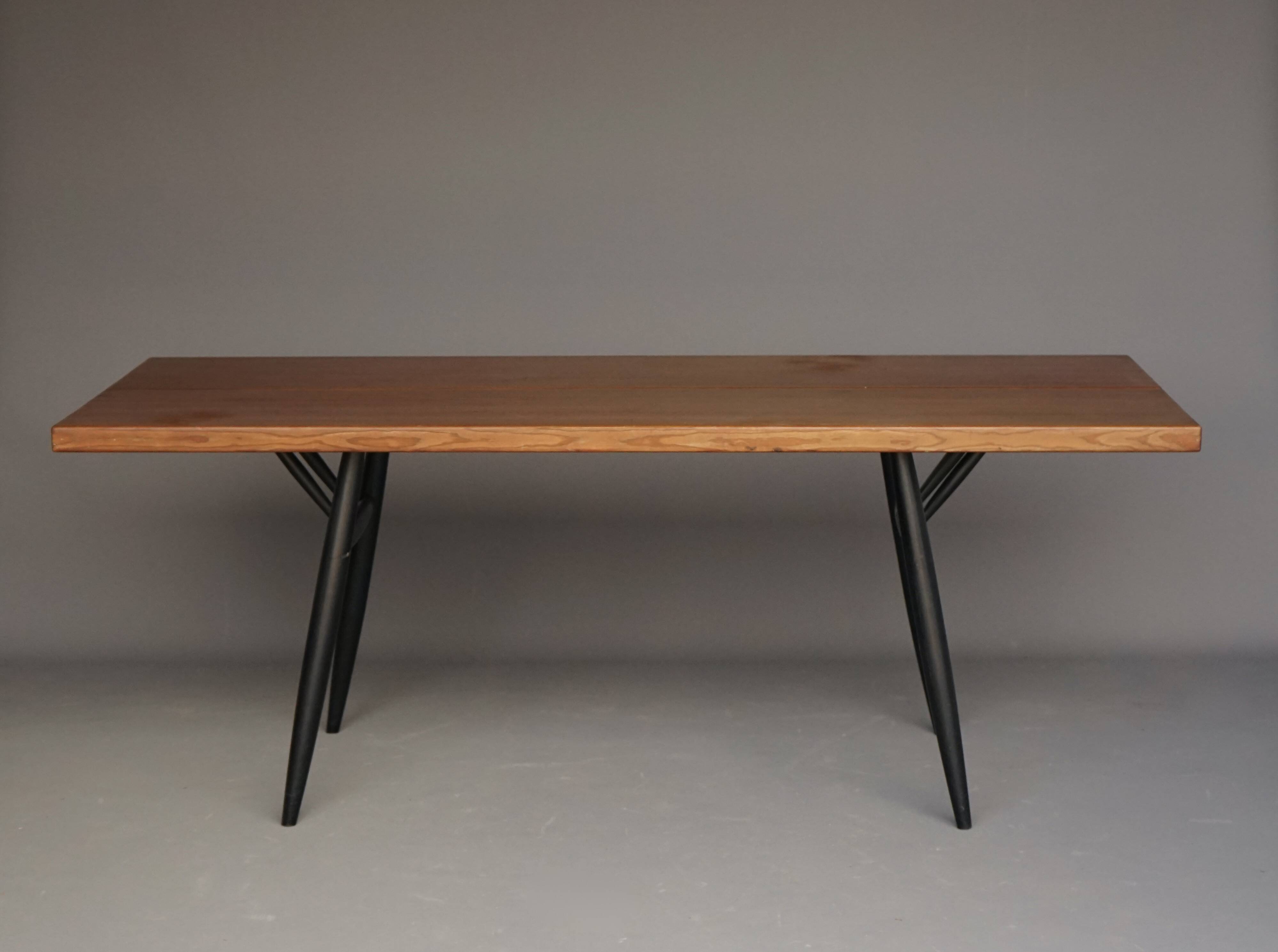 Mid-Century Large Pirkka Dining Table by Ilmari Tapiovaara for Laukaan Puu