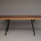 Mid-Century Large Pirkka Dining Table by Ilmari Tapiovaara for Laukaan Puu