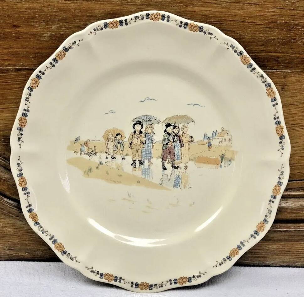 6 Sarreguemines Enfants Richard dinner plates