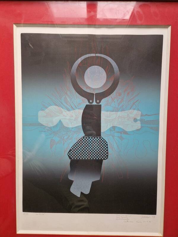 Antonio Andivero (1934-2017) - Colour lithograph - The Visit - 15/75