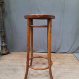 High bent wooden stool