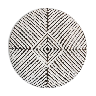40cm bamileke traditional round shield