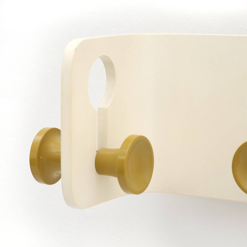 Coat rack with yellow hooks by Fiarm, 1960s