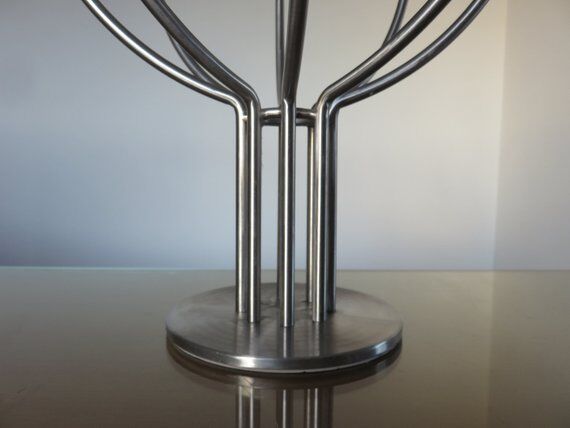 Modernist Scandinavian candlestick years 70 steel