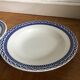 Four vintage Sarguemines soup plates