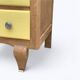 Chiffonnier art déco chêne brut et jaune