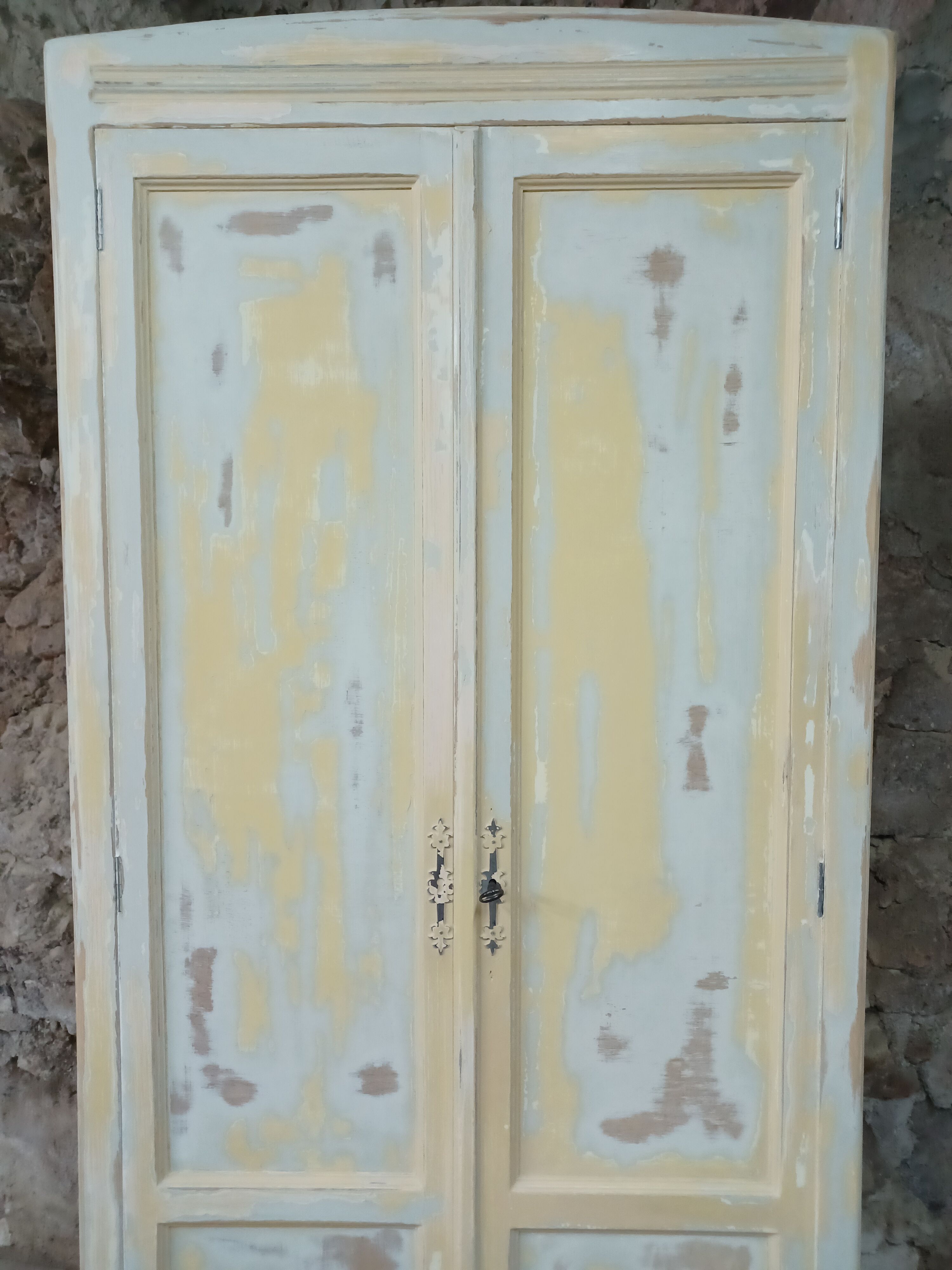 Old patinated Parisian wardrobe
