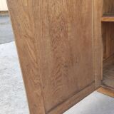 Double-sided oak counter, crate