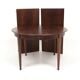 Scandinavian dining table in rosewood, Rosengren, Denmark.