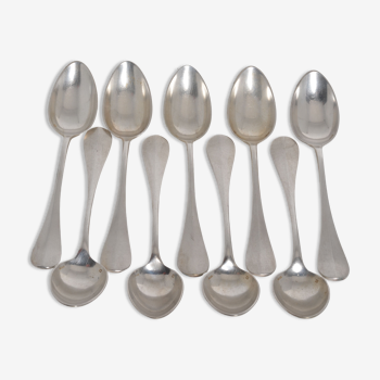 Silver metal spoons
