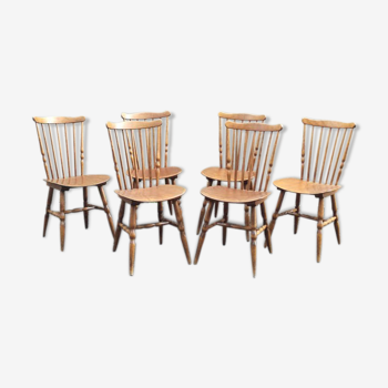 Set de 6 chaises bistrot baumann