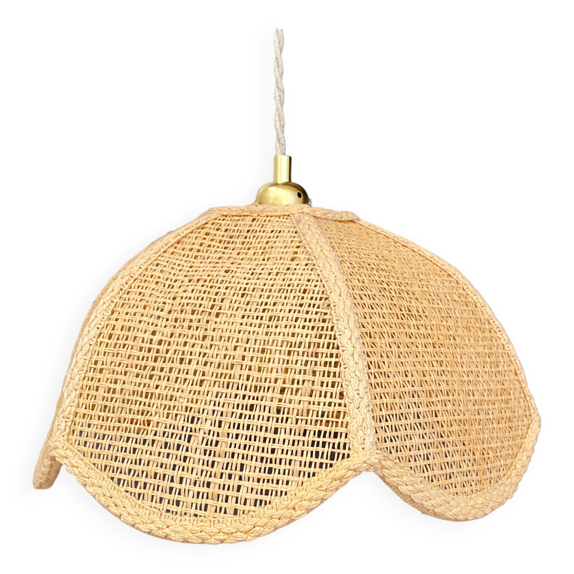 Suspension lamp vintage pink