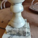 Alabaster lamp base - white stone lamp