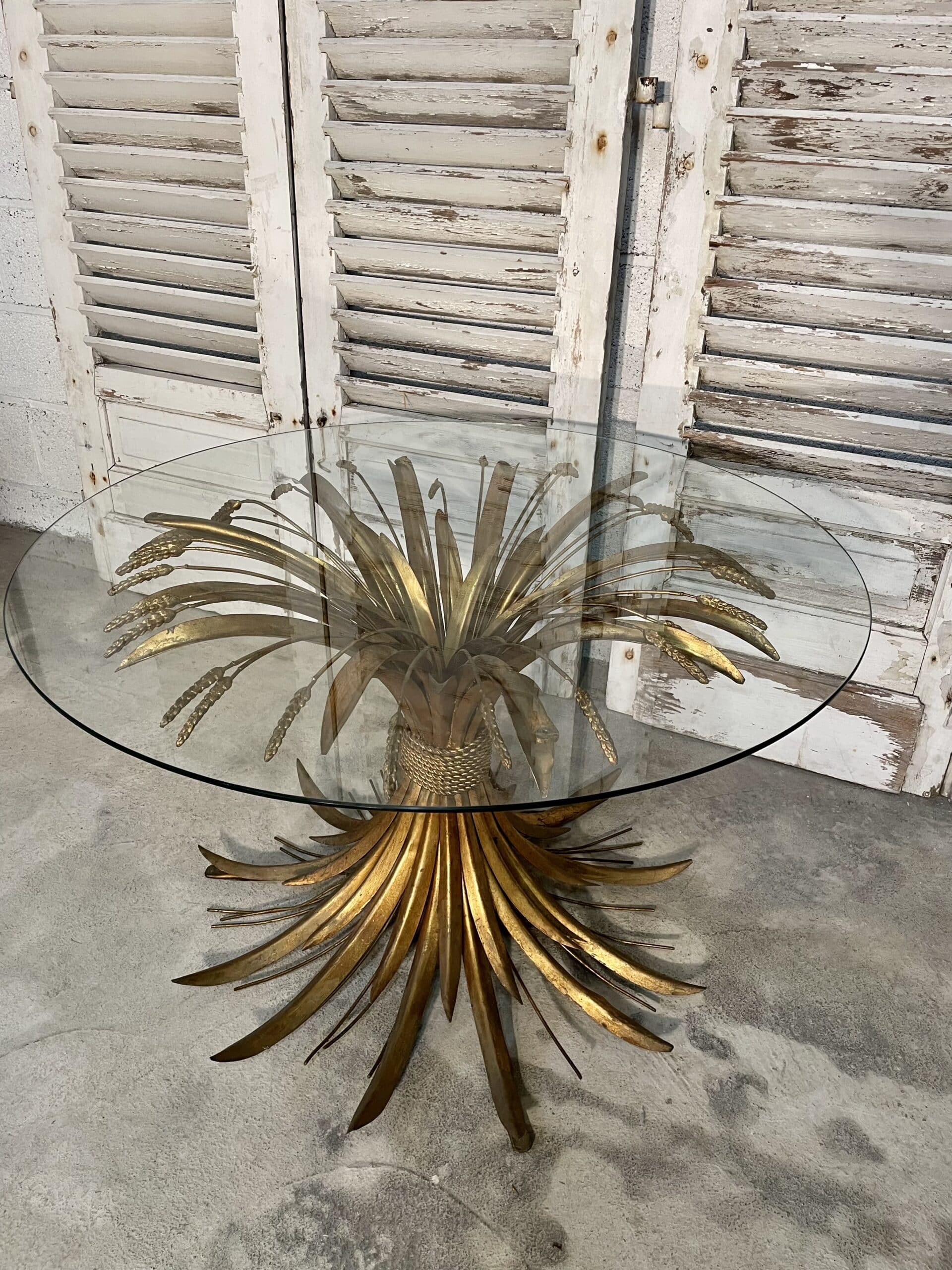 Coffee table sheaf of wheat "coco chanel" by robert goossens
