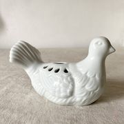 Colombe en céramique pique fleurs