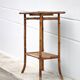 Bamboo and woven wicker table, vintage bamboo console, side table