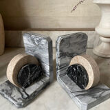 Art Deco marble bookends